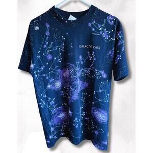 Vintage '90s Galactic Cats Constellation Tee
